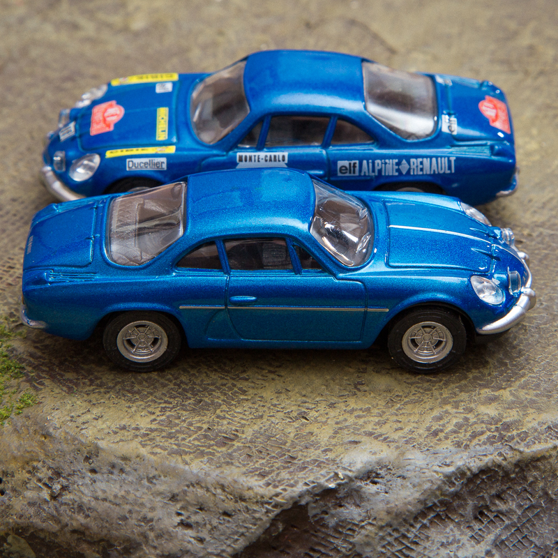 Both of these A110's are from Norev, and they are gorgeous. Beautifully detailed castings with gorgeous paint and great wheels.